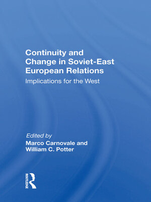 cover image of Continuity and Change in Soviet-East European Relations